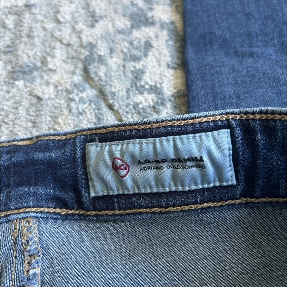 AG Adriano Goldschmied Dark Blue High-Rise Skinny Jeans